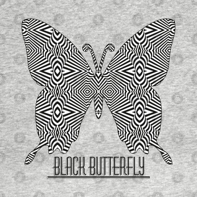 Black white Butterfly by mkbl